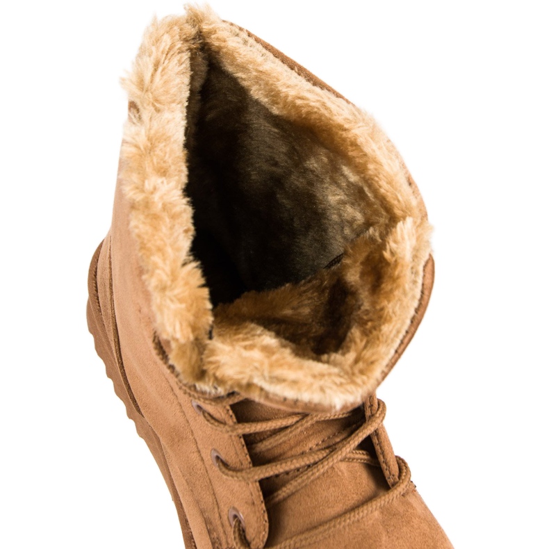 Forever Folie Cizme calde din piele intoarsa maro 1