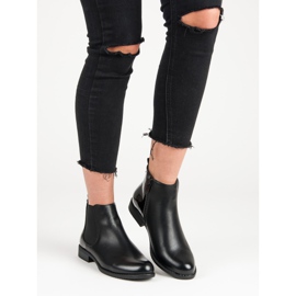 J. Star Cizme Chelsea clasice negru 1