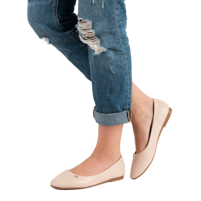 Balerini bej multicolor 2