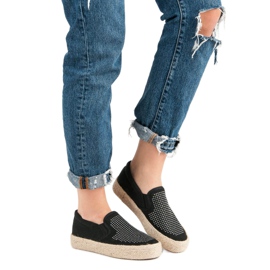 J. Star Sliponii Cu Cristale negru 1