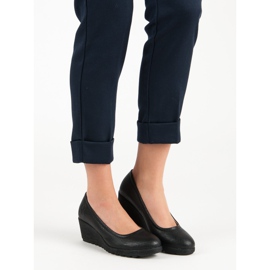 J. Star Pompe cu pană negru 2 J. Star Pompe cu pană negru 2