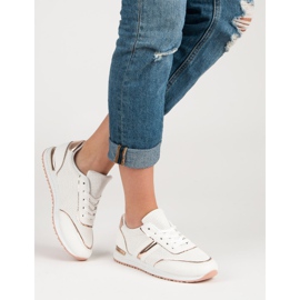 Pantofi sportivi ajurati alb galben 1 Pantofi sportivi ajurati alb galben 1