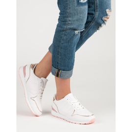 Pantofi sport albi galben roz 1 Pantofi sport albi galben roz 1