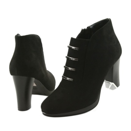 M.Daszyński Cizme din piele de căprioară Daszyński pe stâlp negru 4 M.Daszyński Cizme din piele de căprioară Daszyński pe stâlp negru 4