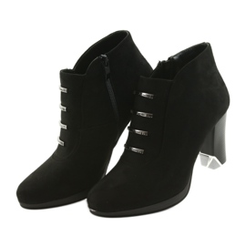 M.Daszyński Cizme din piele de căprioară Daszyński pe stâlp negru 3 M.Daszyński Cizme din piele de căprioară Daszyński pe stâlp negru 3