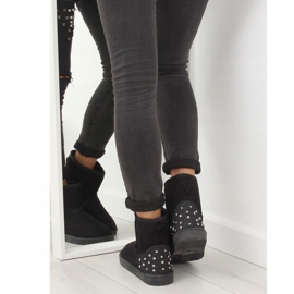 Cizme negre de zăpadă pentru femei M297 Negre negru 1 Cizme negre de zăpadă pentru femei M297 Negre negru 1