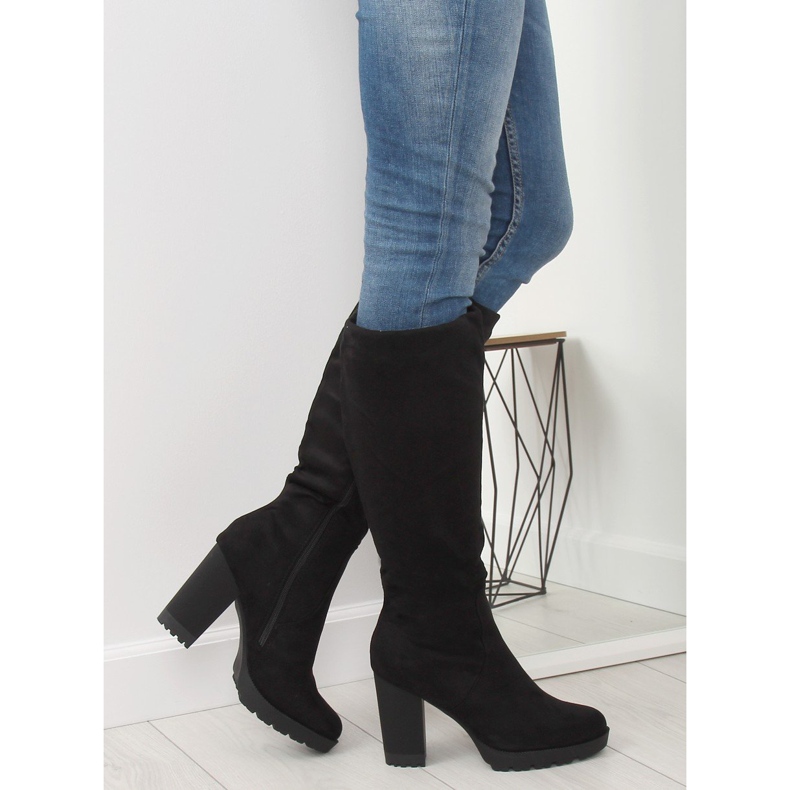 Tocuri înalte negre 7290 Negre negru 2