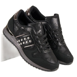 Pantofi sport la modă negru gri 1