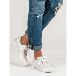 Juliet Brogi legați alb gri 2