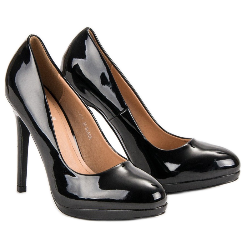 Seastar Tocuri înalte lăcuite sexy negru 1