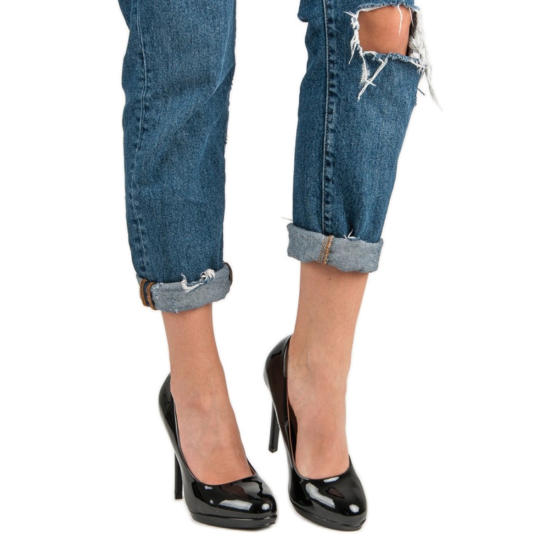 Seastar Tocuri înalte lăcuite sexy negru 2