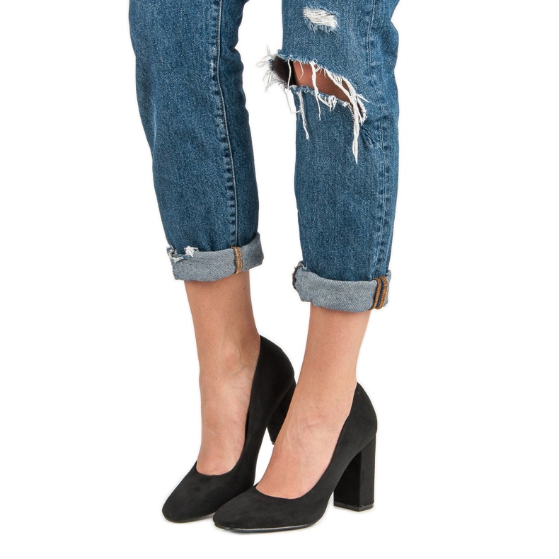 Seastar Pompe din piele de căprioară pe un stâlp negru 2