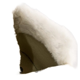 Adidași înalți din piele de căprioară maro 2