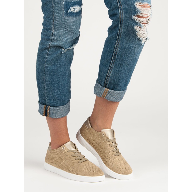 Încălțăminte sport confortabilă galben 1