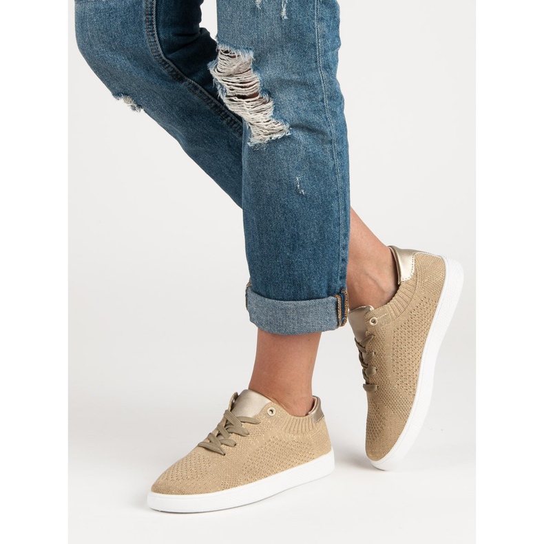 Încălțăminte sport confortabilă galben 2