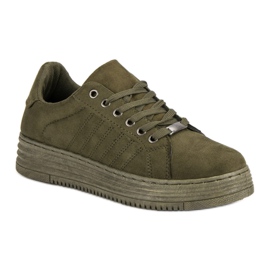 Adidași pe platforma MCKEYLOR verde 3