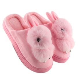 Papuci roz femei iepurași MA01 Roz 2 Papuci roz femei iepurași MA01 Roz 2