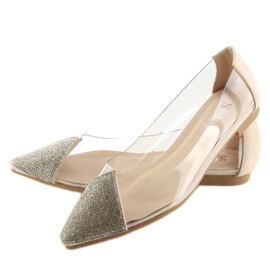 Ballerine transparente bej LT111P Caise 2
