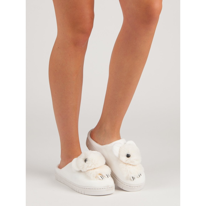 Papuci confortabili alb 1