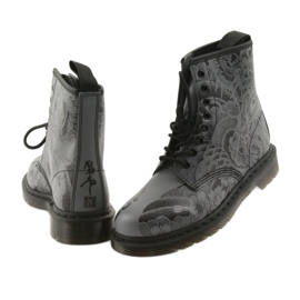 Dr. Martens 1460 OT BLACK negru gri 5