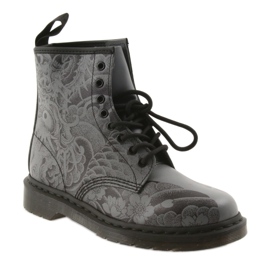 Dr. Martens 1460 OT BLACK negru gri 1