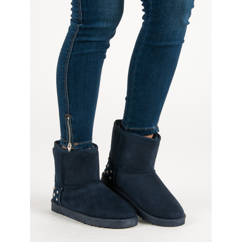 Mukluki albastru marin cu jeturi 2