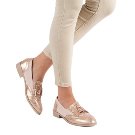 Tina&Co Mocasini cu franjuri roz 2