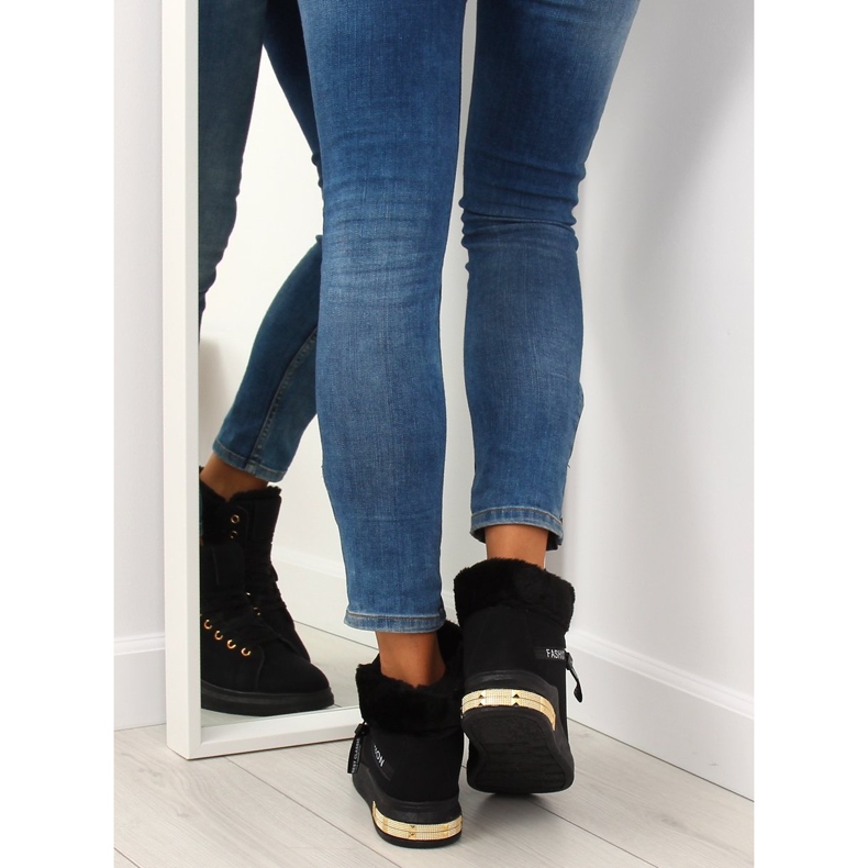 Adidași negri cu izolație W19-25 Negru 2 Adidași negri cu izolație W19-25 Negru 2