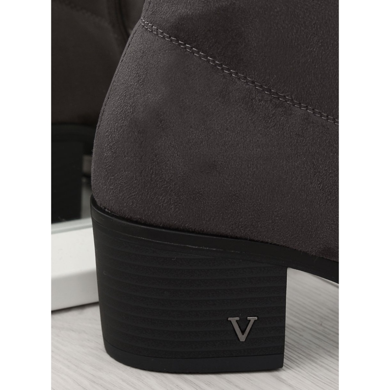 Gri Cizme peste tocuri înalte BH131-HB Gri 2