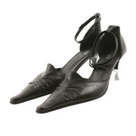 Sandale dama din piele neagră Eksbut 644 negru 4