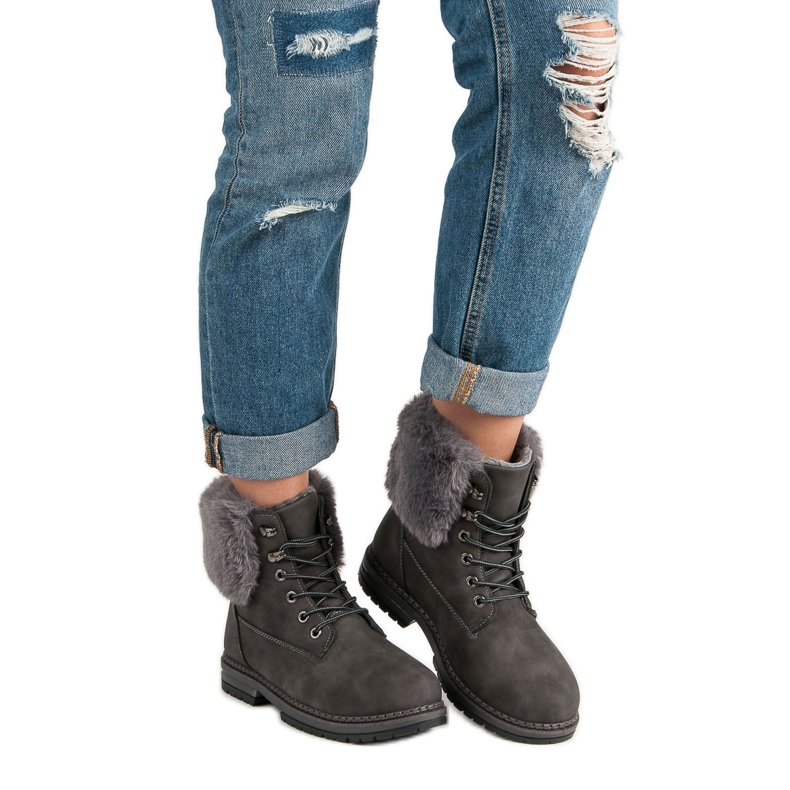 SDS Trappers gri cu blană 1