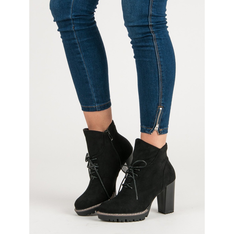 Nio Nio Cizme la modă pe platformă negru 2