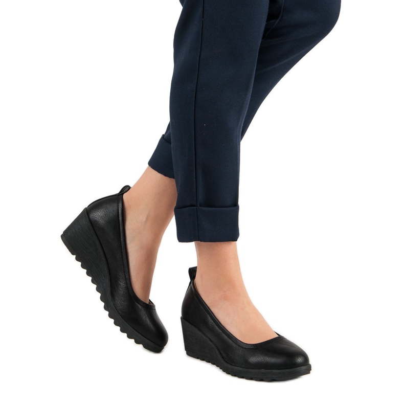 J. Star Pompe cu pană neagră negru 1