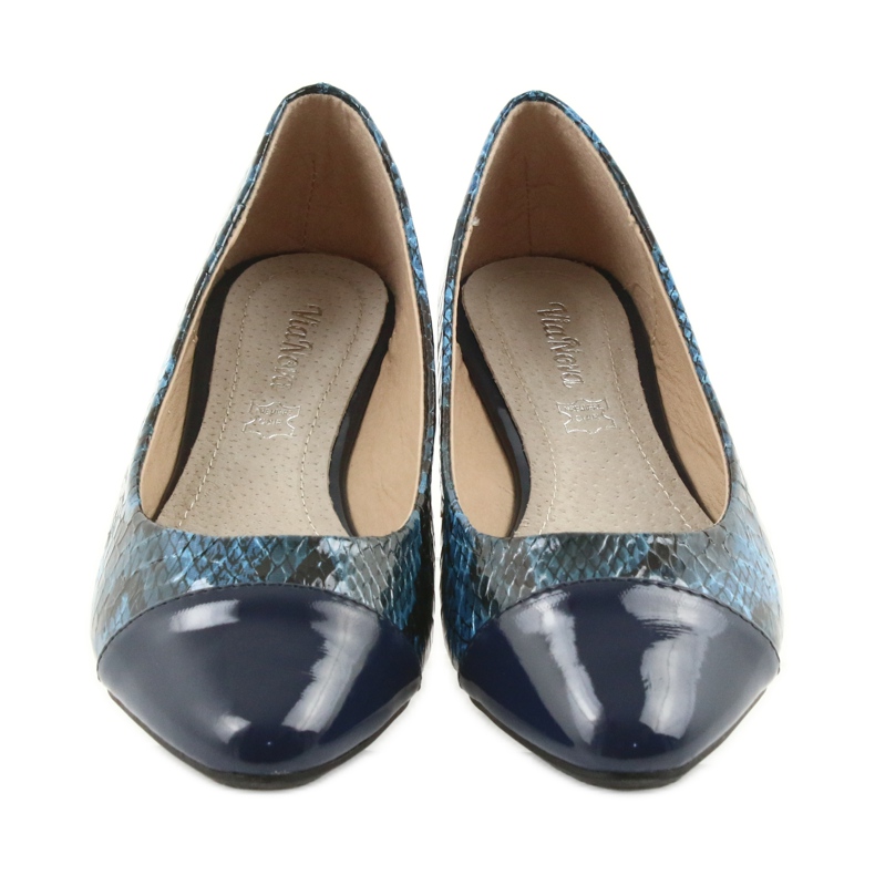 Via-Nova Pantofi dama balerini Via Nova 07-041 bleumarin negru albastru albastru marin 4