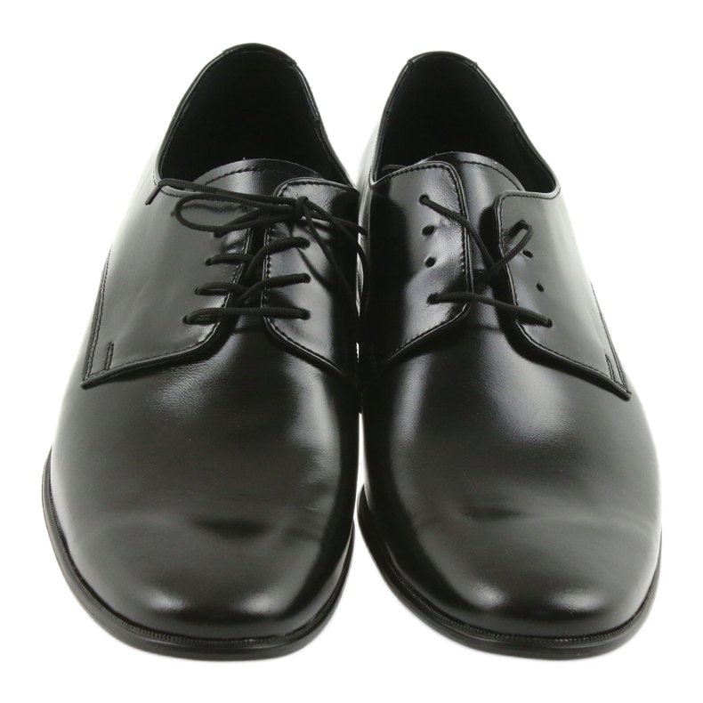 Pantofi clasici din piele neagră TUR 231 negru 4