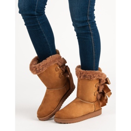 Mukluki înalt cu arcuri maro 1