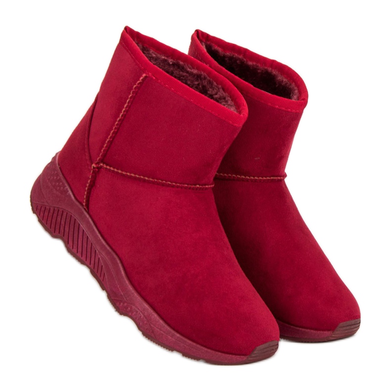 Cizme de zăpadă pe platformă roșu 1