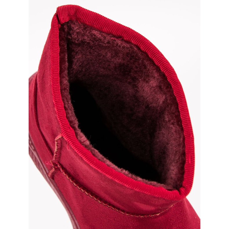 Cizme de zăpadă pe platformă roșu 2