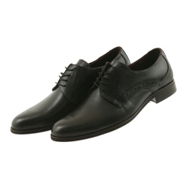 Tur Pantofi masculi din piele neagră negru 3
