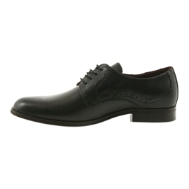 Tur Pantofi masculi din piele neagră negru 2