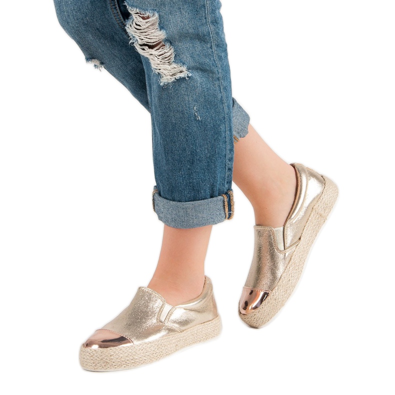 Adidași de modă aurii de aur 2