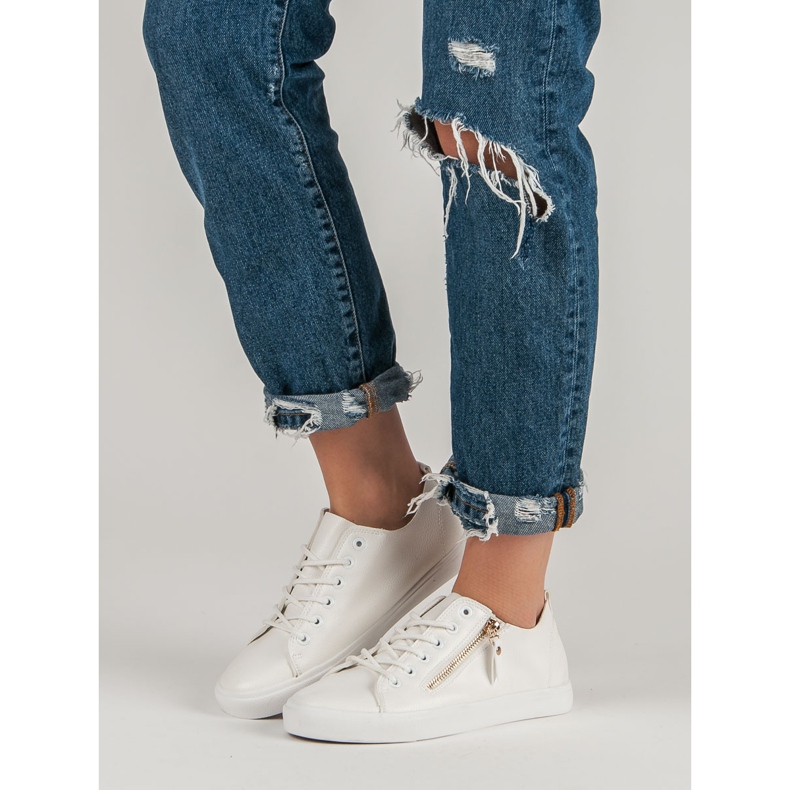 Adidași legați alb 1