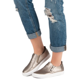 Adidași cu fermoar galben 2