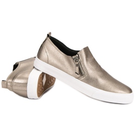 Adidași cu fermoar galben 1