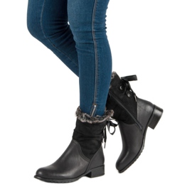 SDS Ghete negre cu arc negru 2