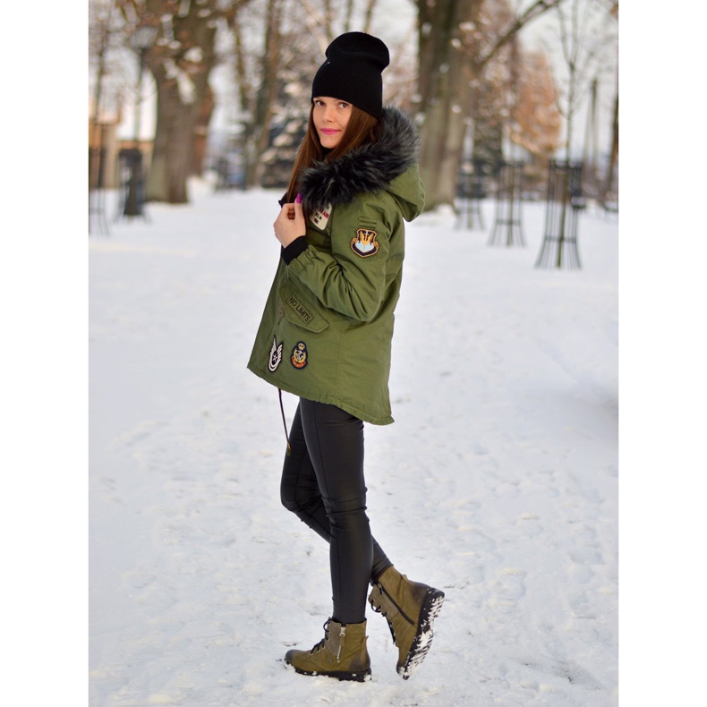 Muncitori eleganti VINCEZA kaki verde 1