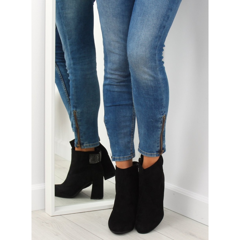 Cizme negre cu toc înalt Z199 Negru 1