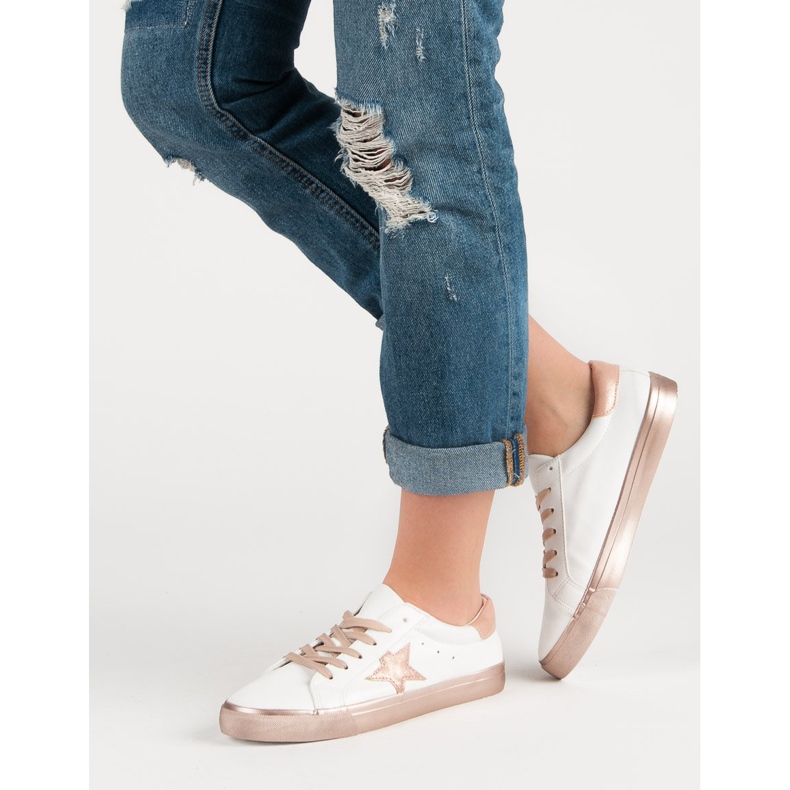 Adidași scăpați cu stil alb galben 2