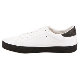 Adidași scăpați la modă alb negru 4