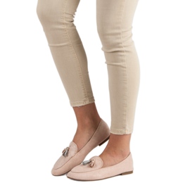 Small Swan Mocasini cu sclipici roz 2 Small Swan Mocasini cu sclipici roz 2